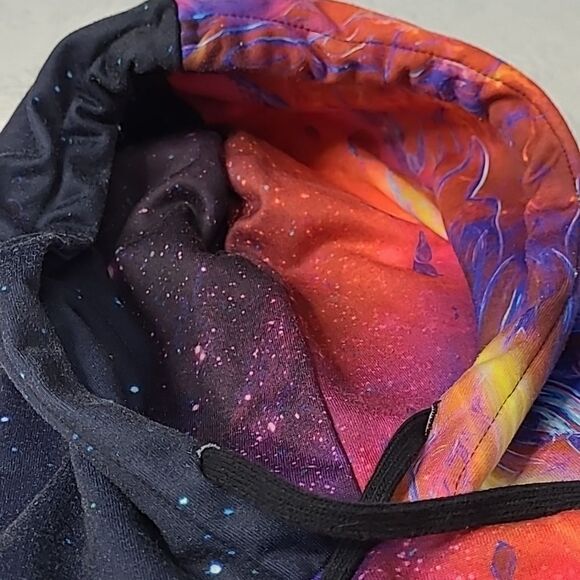 colorful imaginary M space galaxy hoodie sweatshirt - Picture 7 of 9